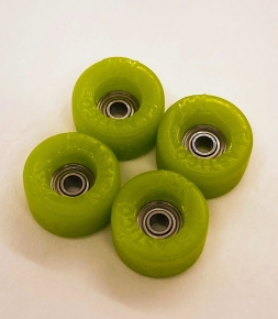 ELASTICO - GREEN URETHANE WHEELS (70D CONICAL SHAPE)