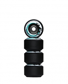 DISC - BLACK REVERSIBLE REAL WEAR GRAPHIC 8MM STREET RS WHEELS (P3)