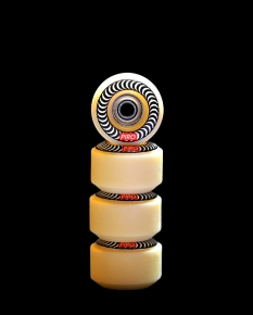 SPIRAL (TAN) - TAN REVERSIBLE REAL WEAR GRAPHIC STREET RS WHEELS (P3)