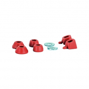 BLACKRIVER PRO FINGERBOARD SPARE PARTS - BUSHINGS + PIVOT CUPS - HARD - RED