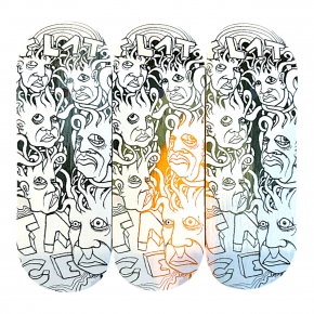 FLATFACE G16 DECK - 32MM - ZEPH WHITE ON PREMIUM - REAL WEAR