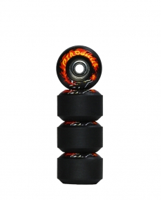 PIRO CAT - BLACK REVERSIBLE REAL WEAR GRAPHIC 8MM STREET RS WHEELS (P3)