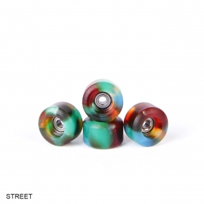 OFB PRO FINGERBOARD WHEELS - GREEN&AMBER