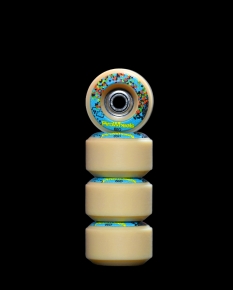 TECHNICOLOR - TAN REVERSIBLE REAL WEAR GRAPHIC 8MM STREET RS WHEELS (P3)