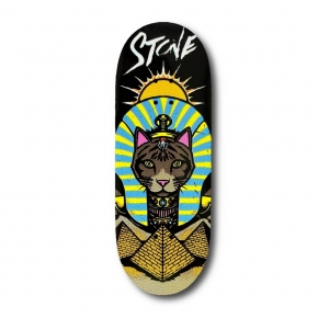 CHEMS BLACK BACKGROUND STONE PRO MODEL FINGERBOARD DECK