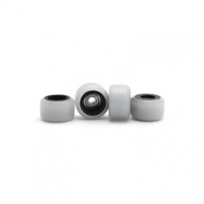 FLATFACE DUAL DUROMETER V2 BEARING WHEELS - BLACK/WHITE