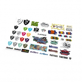 FLATFACE + BLISTERED 50 STICKER SHEET