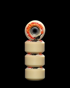 PIRO CAT - TAN REVERSIBLE REAL WEAR GRAPHIC 8MM STREET RS WHEELS (P3)