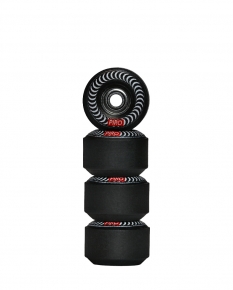 SPIRAL (WHITE) - BLACK REVERSIBLE REAL WEAR GRAPHIC STREET RS WHEELS (P3)