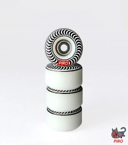 SPIRAL (WHITE) - PERFORMANCE WHEELS (P3) REAL WEAR GRAPHIC