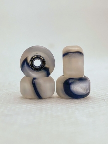 BBK FB CNC SWIRL WHEELS 7.55MM STREET SHAPE - WHITE